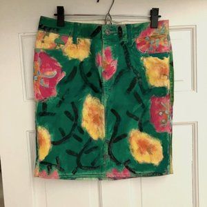 Anthropologie Hand Painted Skirt